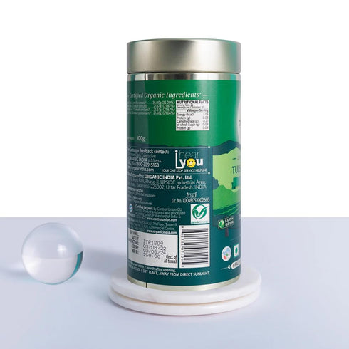 Organic India Tulsi Green Tea  Tin